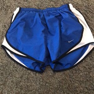 Nike running shorts.